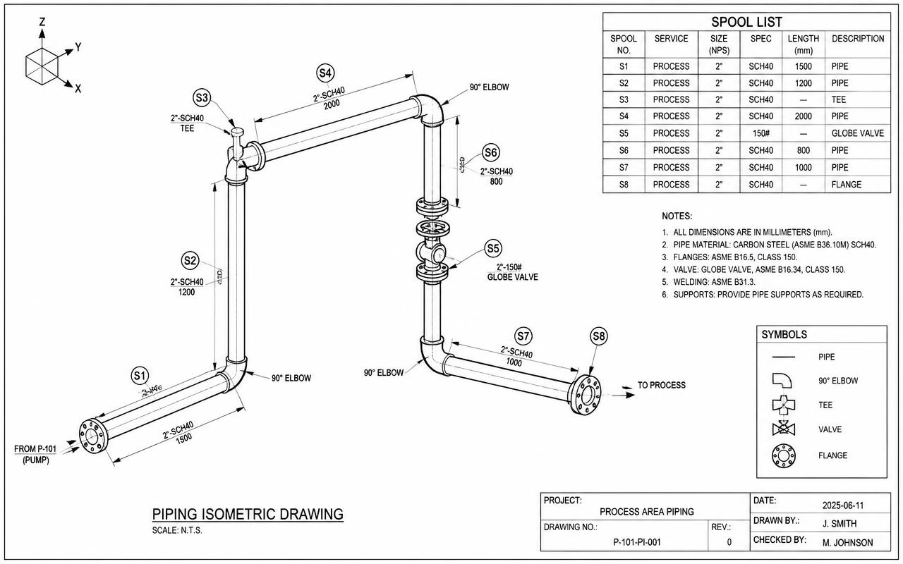 Piping Isometric Drawings